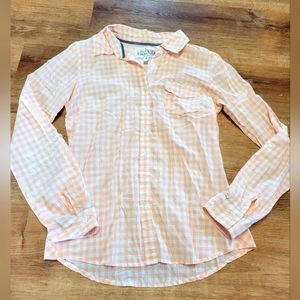 Girl Krazy by Krazy Kat small plaid button down  shirt
